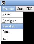 [Emulate - NewDisk...]