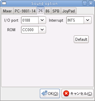 Sound Option - PC-9801-26K